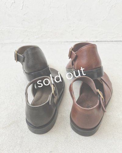 画像8: 【30%OFF SALE】Diu／本革太メッシュサンダル・ブラック【M】