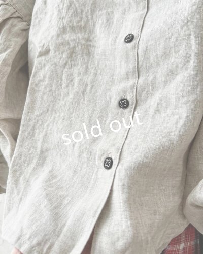 画像4: ubasoku/0530 バイカラーパフ袖ブラウス