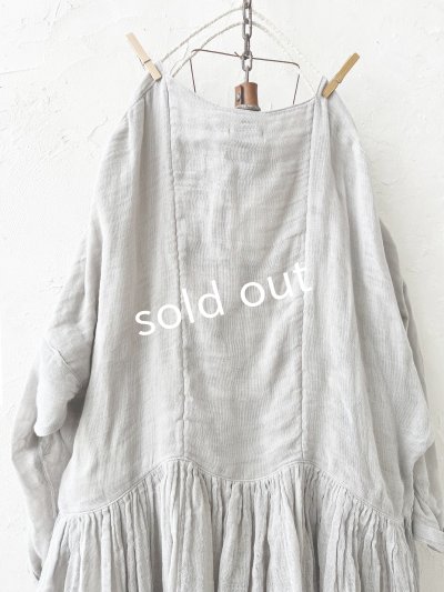 画像14: かやの日常着/ギャザードレス・つるばみ