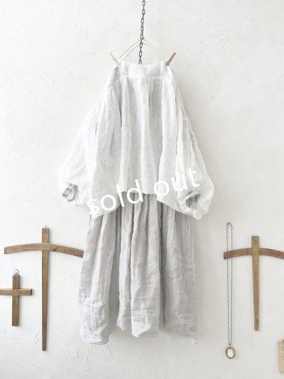 画像10: かやの日常着/バルーンブラウス・しろ