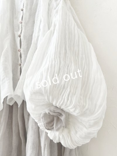画像5: かやの日常着/バルーンブラウス・しろ