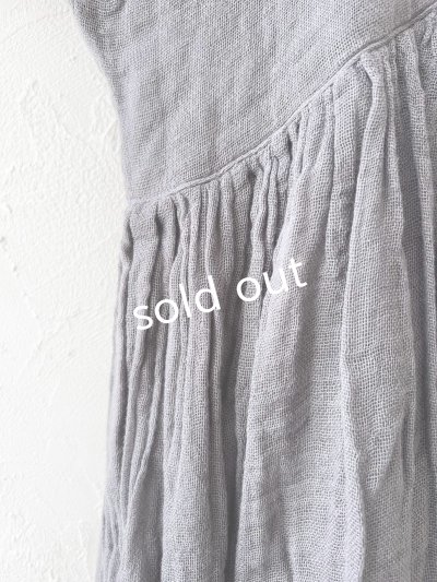 画像7: かやの日常着/ギャザードレス・つるばみ