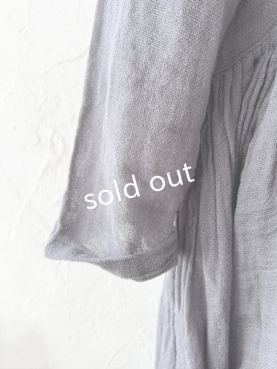 画像4: かやの日常着/ギャザードレス・つるばみ