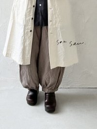 seasew.／リネンバルーンパンツ・グレーベージュ