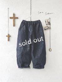 seasew.／デニムコクーンパンツ・インディゴ