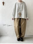 画像1: seasew.／バルーンリブプルオーバー・ミントグレー (1)