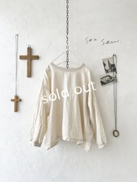 seasew.／バルーンリブプルオーバー・生成り