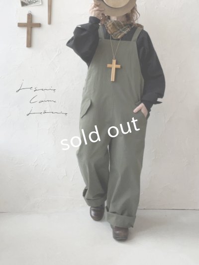 画像10: je suis comme je suis/パイピングポケットサロペット・モス