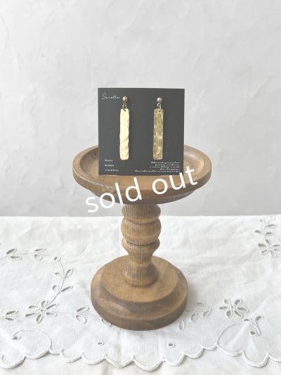 画像3: sorelle/真鍮のピアス・スクエア