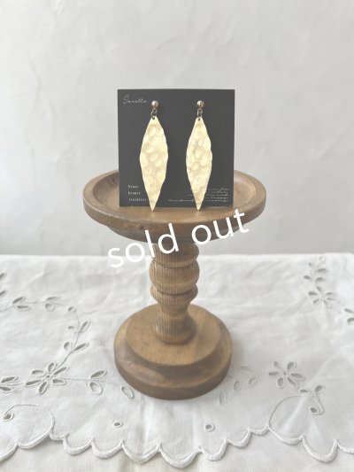 画像3: sorelle／真鍮のピアス・リーフ