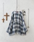 画像5: MARCHE' DE SOEUR/ギャザープルオーバー・ブルーチェック (5)
