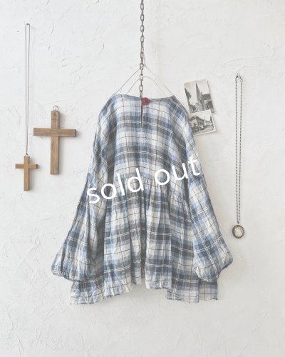 画像5: MARCHE' DE SOEUR/ギャザープルオーバー・ブルーチェック