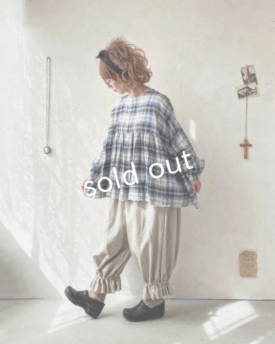 画像8: MARCHE' DE SOEUR/ギャザープルオーバー・ブルーチェック