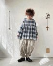 画像7: MARCHE' DE SOEUR/ギャザープルオーバー・ブルーチェック (7)