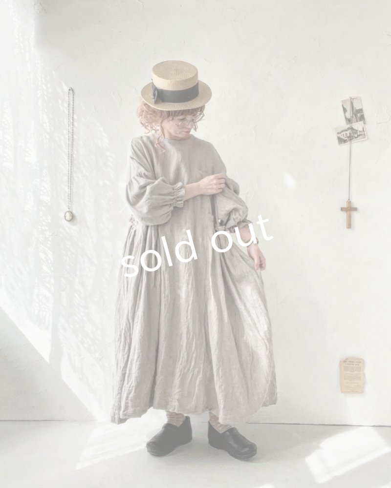 画像13: MARCHE' DE SOEUR/サイドタックワンピース・ベージュ (13)