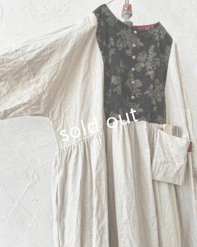 画像3: MARCHE' DE SOEUR/ターシャのワンピース・生成り