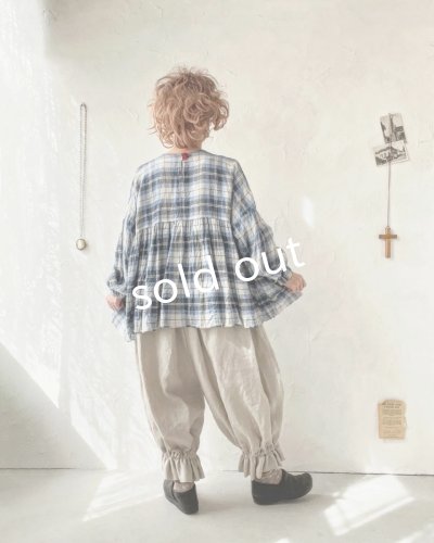 画像9: MARCHE' DE SOEUR/ギャザープルオーバー・ブルーチェック