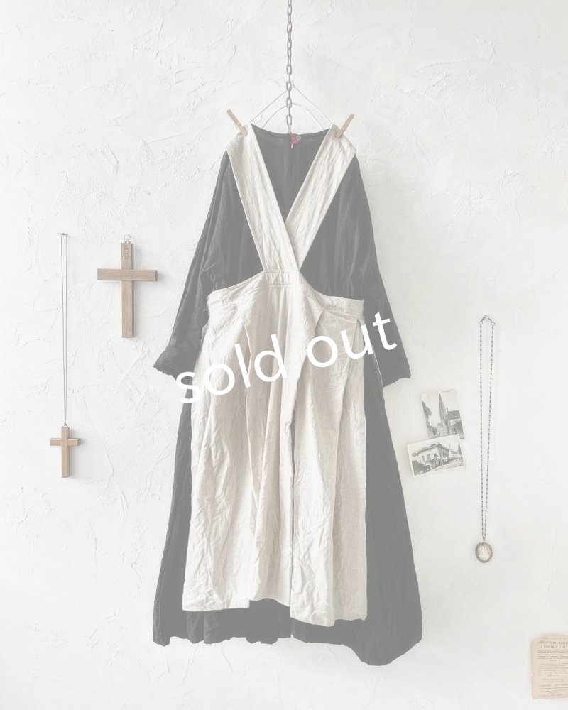 画像8: MARCHE' DE SOEUR／タブリエワンピース・生成り (8)