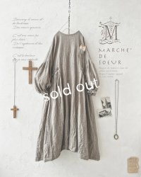 MARCHE' DE SOEUR/サイドタックワンピース・ベージュ