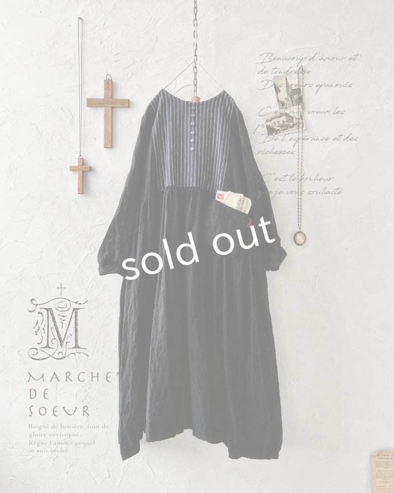 画像2: MARCHE' DE SOEUR/ターシャのワンピース・黒 (2)