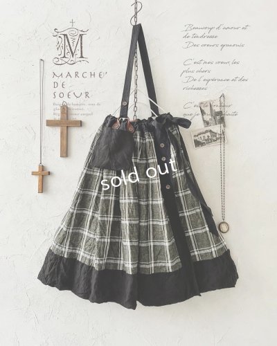 画像1: MARCHE' DE SOEUR/種蒔ポケットスカート・フォレスト