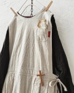 画像2: MARCHE' DE SOEUR／タブリエワンピース・生成り (2)