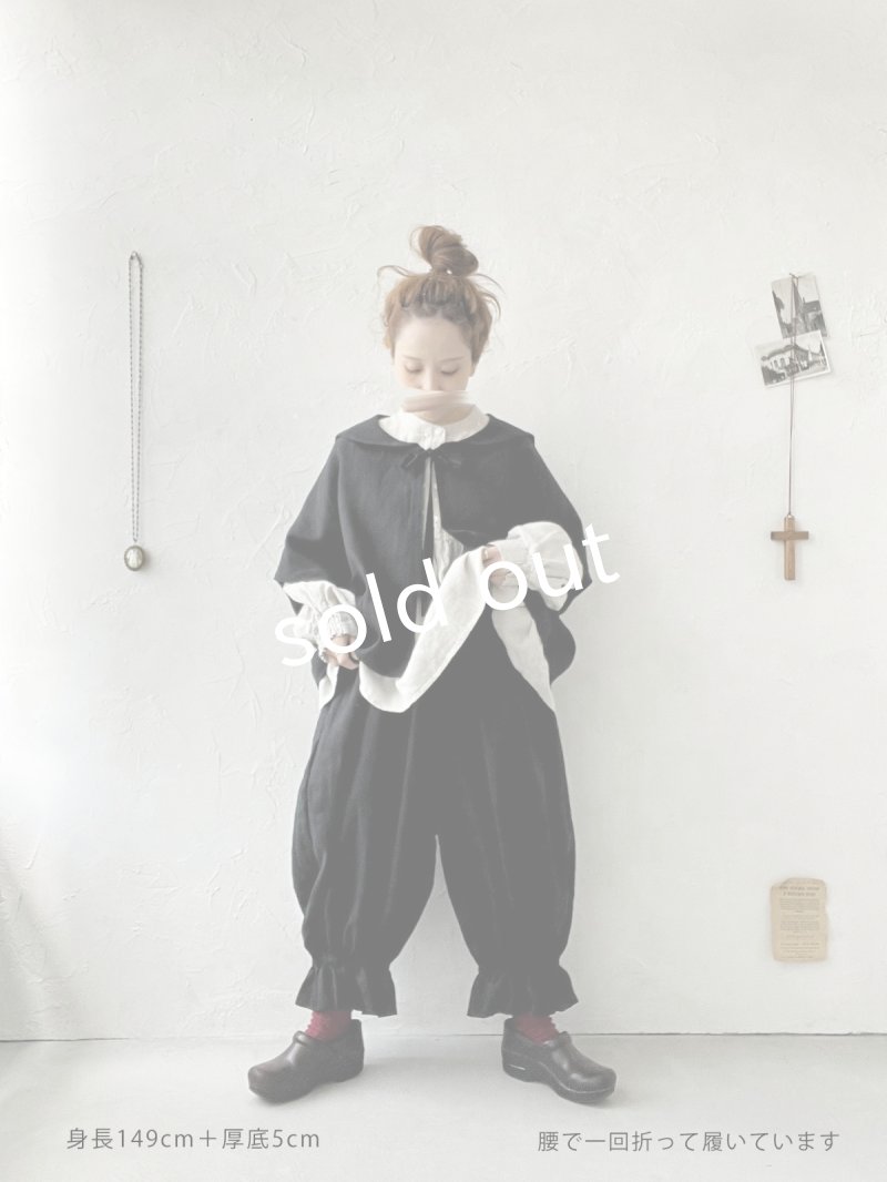 画像11: MARCHE' DE SOEUR／ミュゲットパンツ・黒 (11)