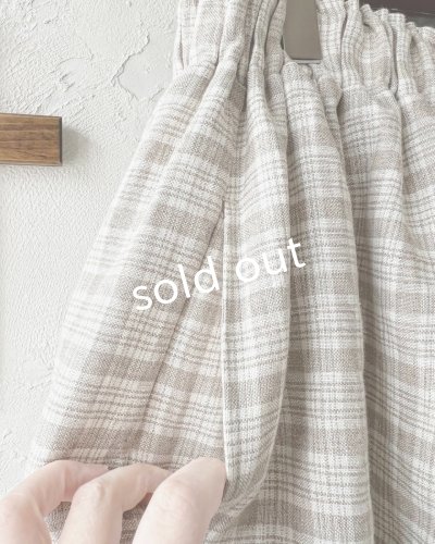 画像7: MARCHE' DE SOEUR／ミュゲットパンツ・ベージュチェック