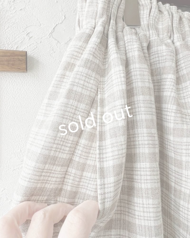 画像7: MARCHE' DE SOEUR／ミュゲットパンツ・ベージュチェック (7)