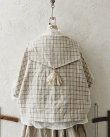 画像8: MARCHE' DE SOEUR／セーラ襟のタッセルちびジャケット・ベージュチェック (8)