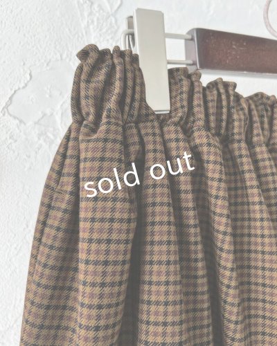 画像4: MARCHE' DE SOEUR/ミュゲットパンツ・ブラウンチェック