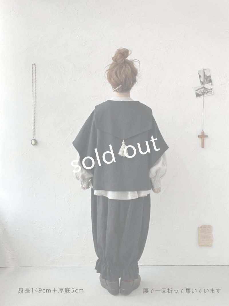 画像13: MARCHE' DE SOEUR／ミュゲットパンツ・黒 (13)