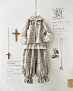 画像1: MARCHE' DE SOEUR／セーラ襟のタッセルちびジャケット・ベージュチェック (1)