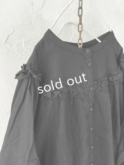 画像6: ubasoku/ヨークフリルワンピース・黒