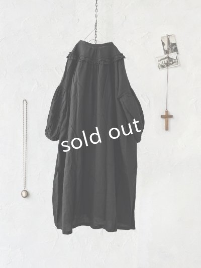 画像10: ubasoku/ヨークフリルワンピース・黒