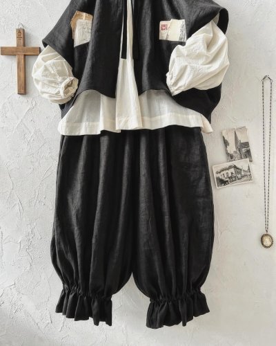 画像2: MARCHE' DE SOEUR／ミュゲットパンツ・黒