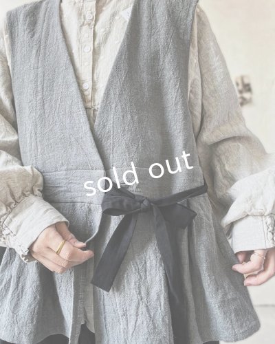 画像12: MAGALI /カシュクールジレ・アッシュグレー