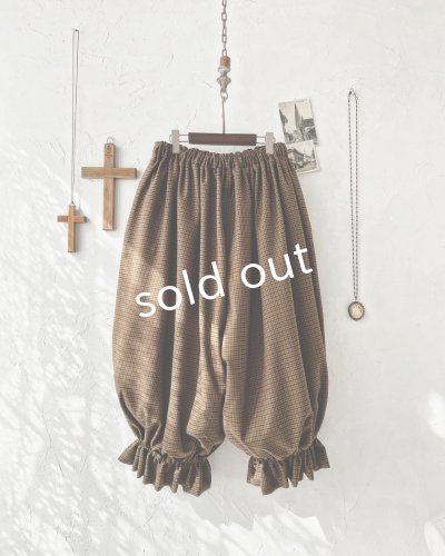 画像6: MARCHE' DE SOEUR/ミュゲットパンツ・ブラウンチェック