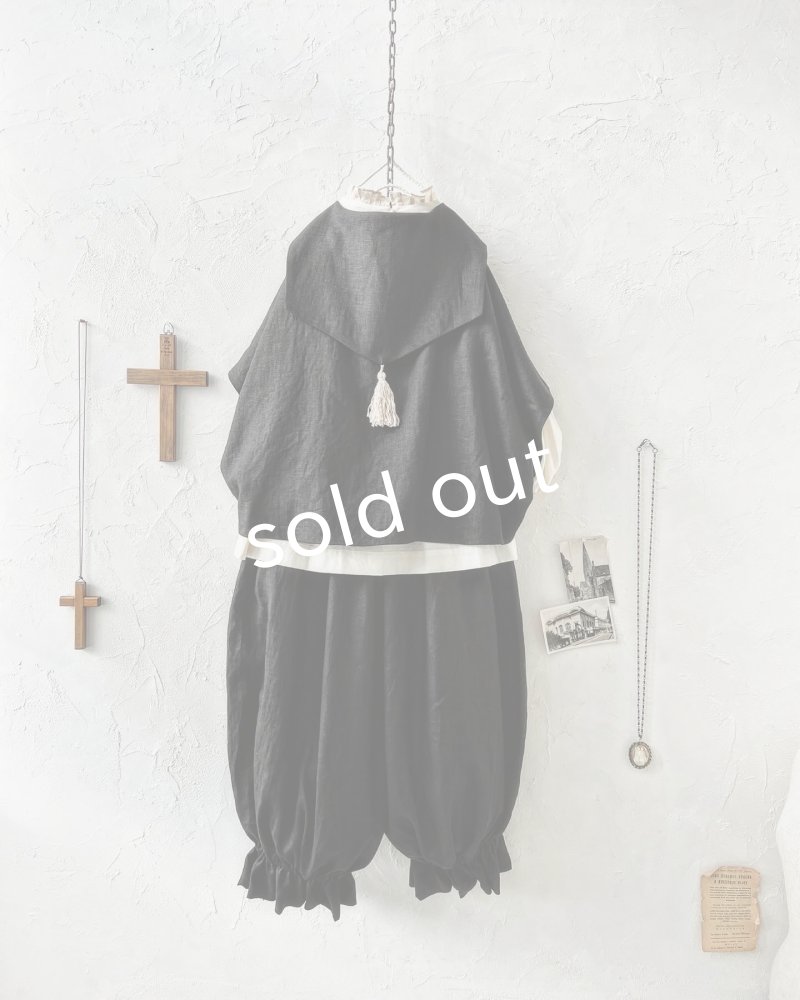 画像9: MARCHE' DE SOEUR／ミュゲットパンツ・黒 (9)