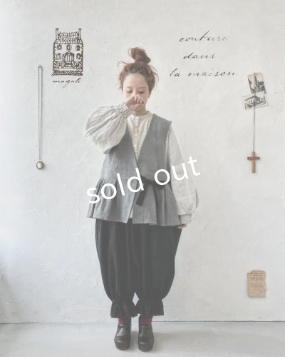 画像8: MAGALI /カシュクールジレ・アッシュグレー