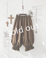MARCHE' DE SOEUR／ミュゲットパンツ・ブラウンチェック