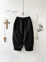 seasew.／508 オックスコクーンパンツ・ブラック