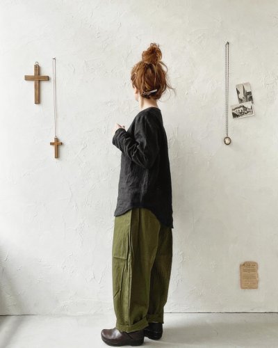 画像9: seasew.／フレンチリネンヘンリーネックプルオーバー・オフ