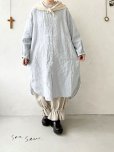 画像1: seasew.／フレンチリネンチュニック・アイスグレー (1)