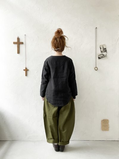 画像10: seasew./508 オックスコクーンパンツ・ブラック