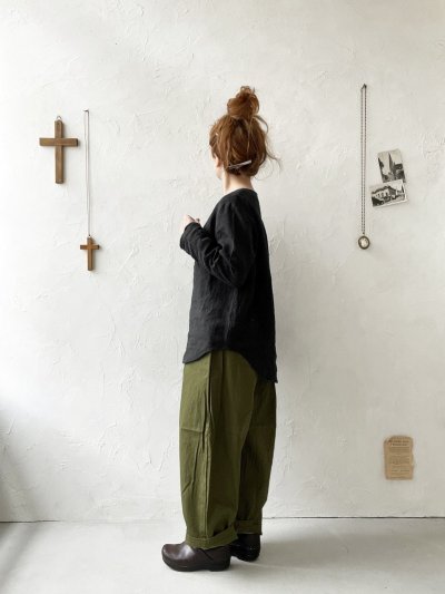 画像9: seasew./508 オックスコクーンパンツ・ブラック