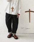 画像1: seasew.／12onzデニムテーパードパンツ・チャコール (1)