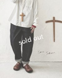 seasew.／12onzデニムテーパードパンツ・チャコール