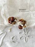 画像5: toromeco／”tsubuto” スフレスパンコールのイヤリング・ブラウンレッド