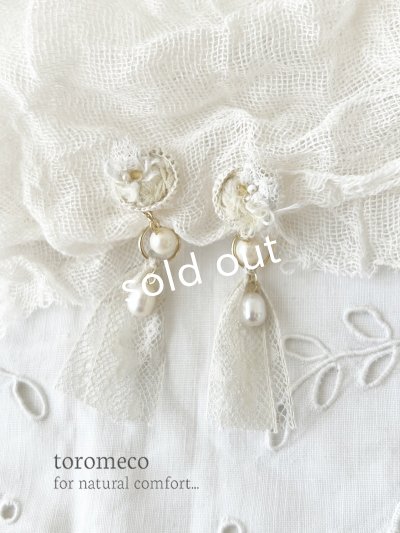 画像5: toromeco／草木染め ”tane” 2wayレースタッセルイヤリング